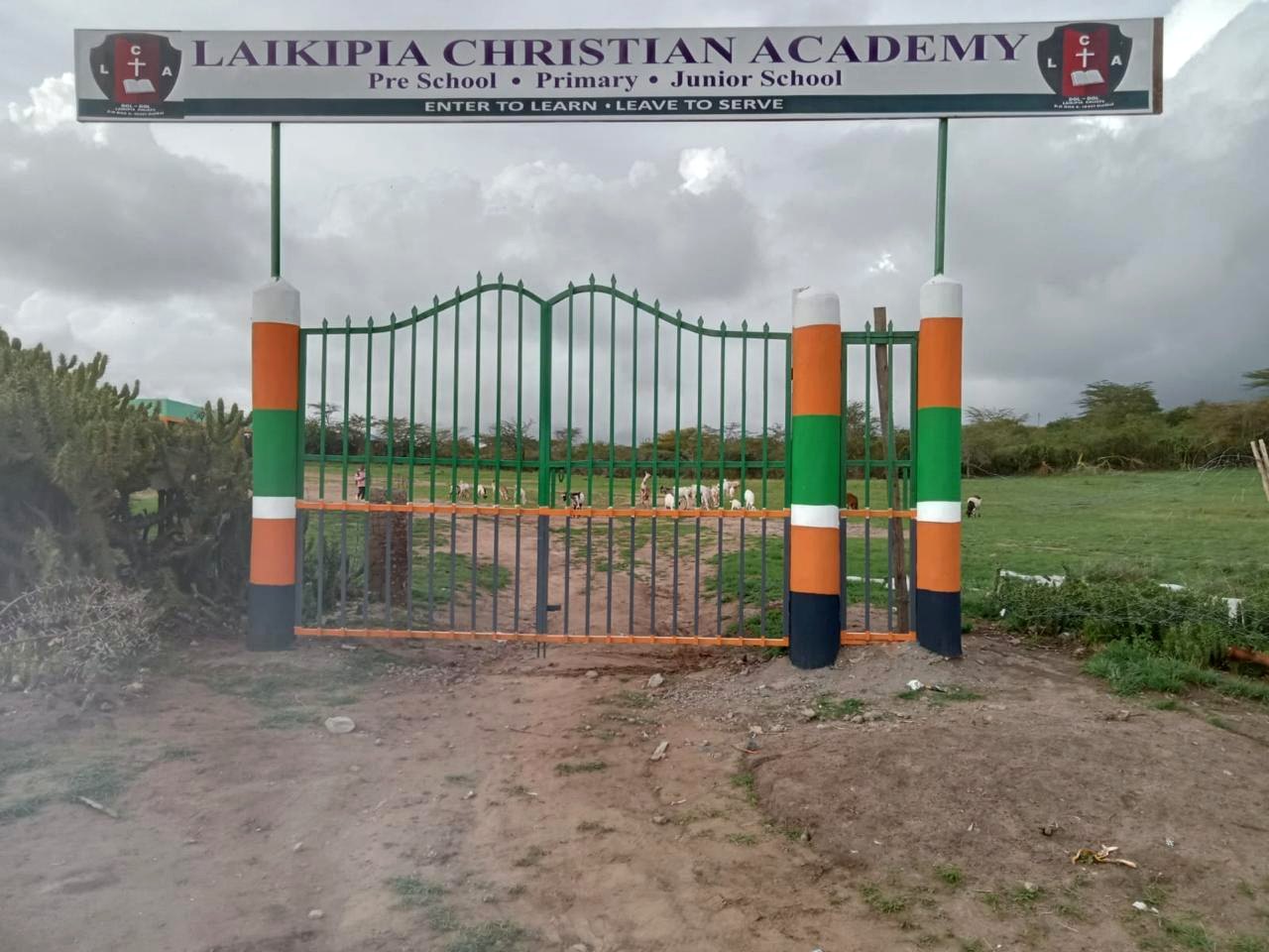 Entrance gate of Laikipia Christian Academy